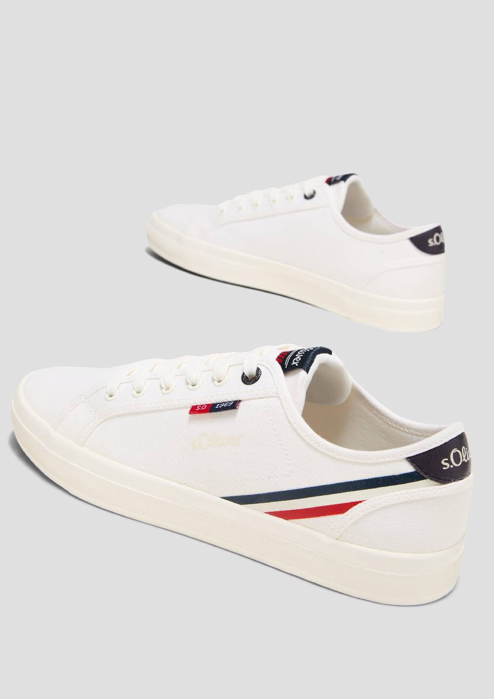 s.Oliver Sneaker mit Kontrast-Details und Logo Jubiläumsangebot