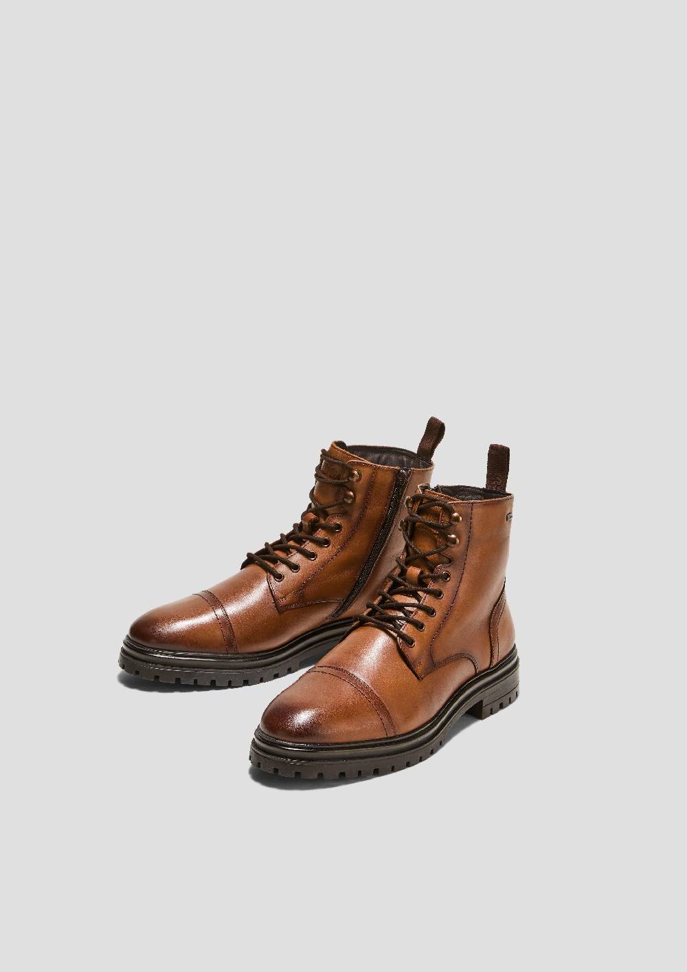 s.Oliver Boots aus Rindsleder Kostenloser Versand international