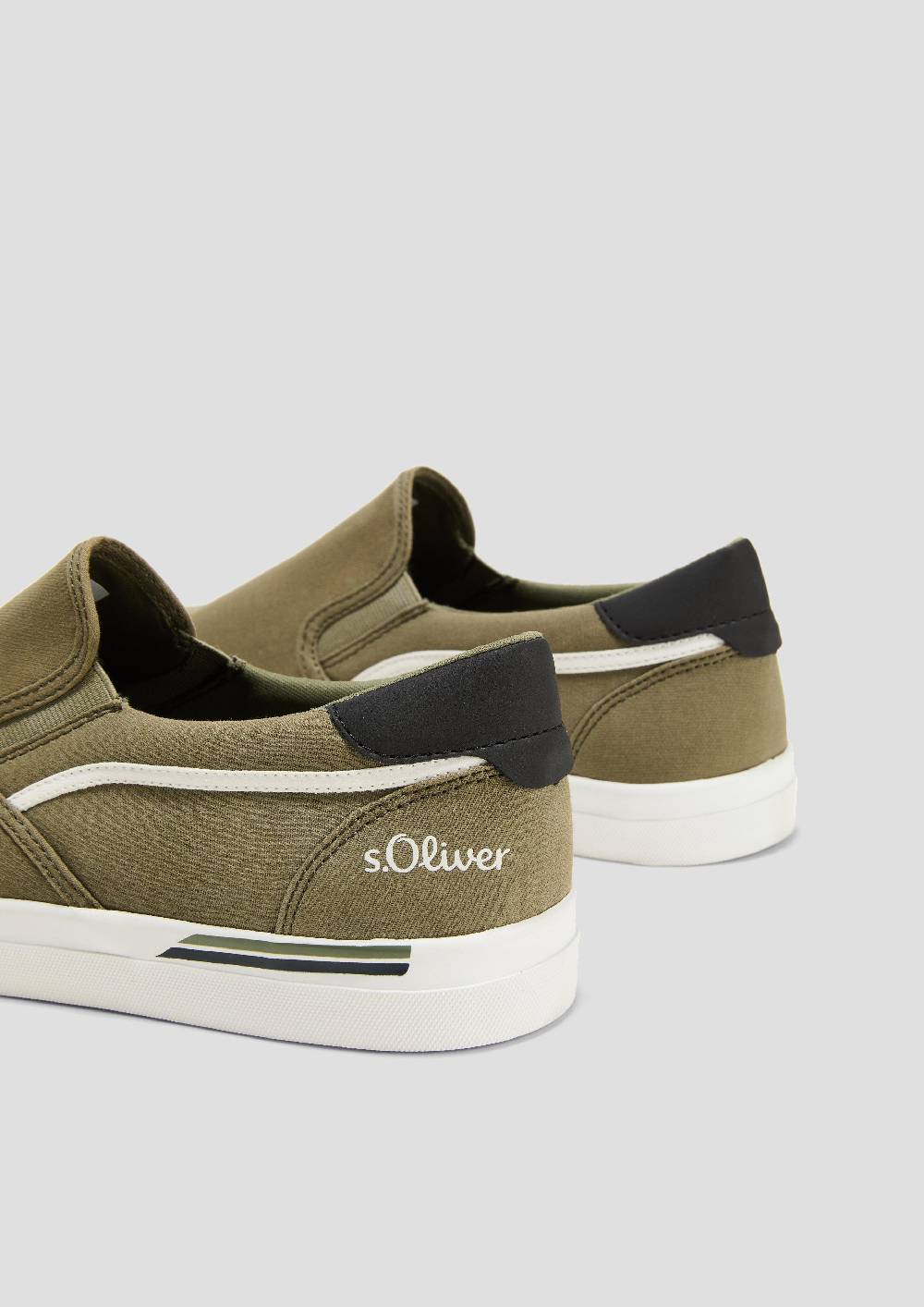 s.Oliver Textil-Slipper mit Gummisohle und Logo-Detail Limitierter Zeitrabatt