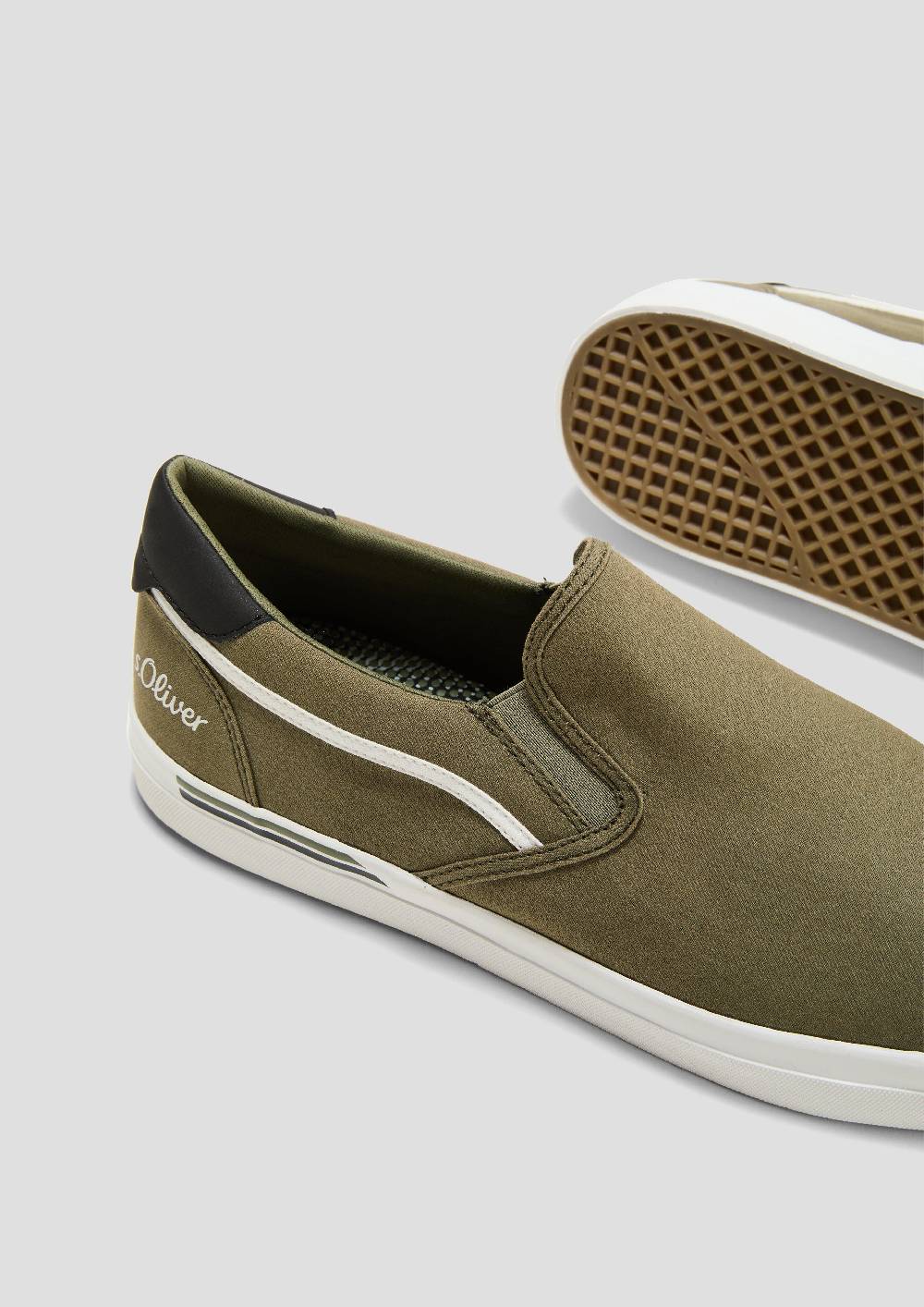 s.Oliver Textil-Slipper mit Gummisohle und Logo-Detail Limitierter Zeitrabatt