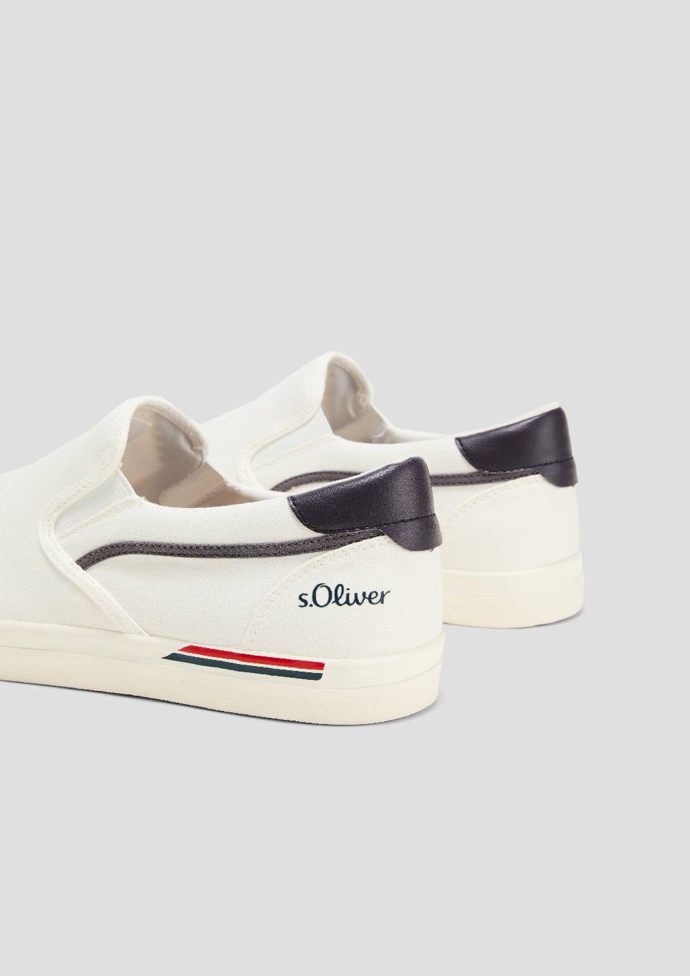 s.Oliver Textil-Slipper mit Gummisohle und Logo-Detail Fabrik Onlineshop