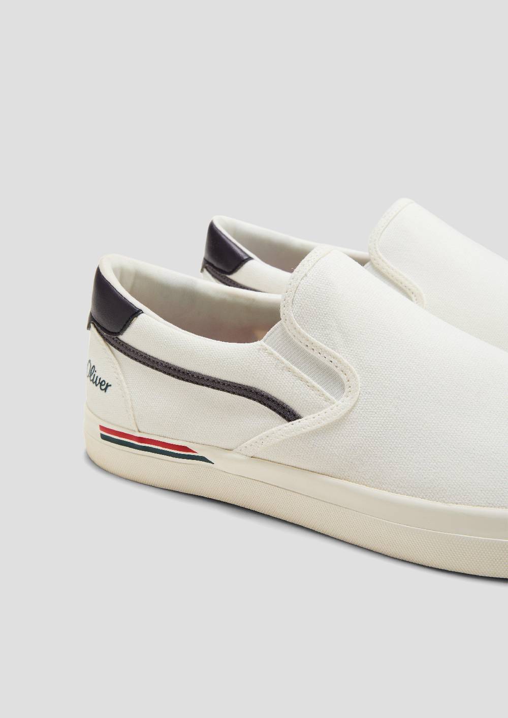 s.Oliver Textil-Slipper mit Gummisohle und Logo-Detail Fabrik Onlineshop