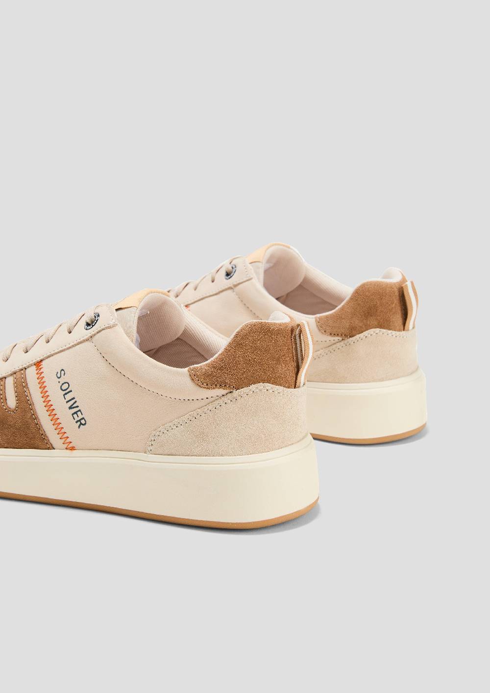 s.Oliver Sneaker aus Leder mit Logo-Detail Fabrikpreis
