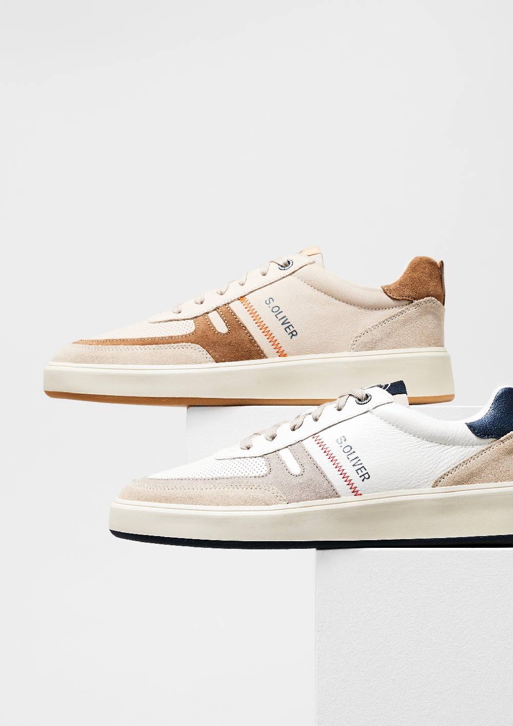 s.Oliver Sneaker aus Leder mit Logo-Detail Fabrikpreis