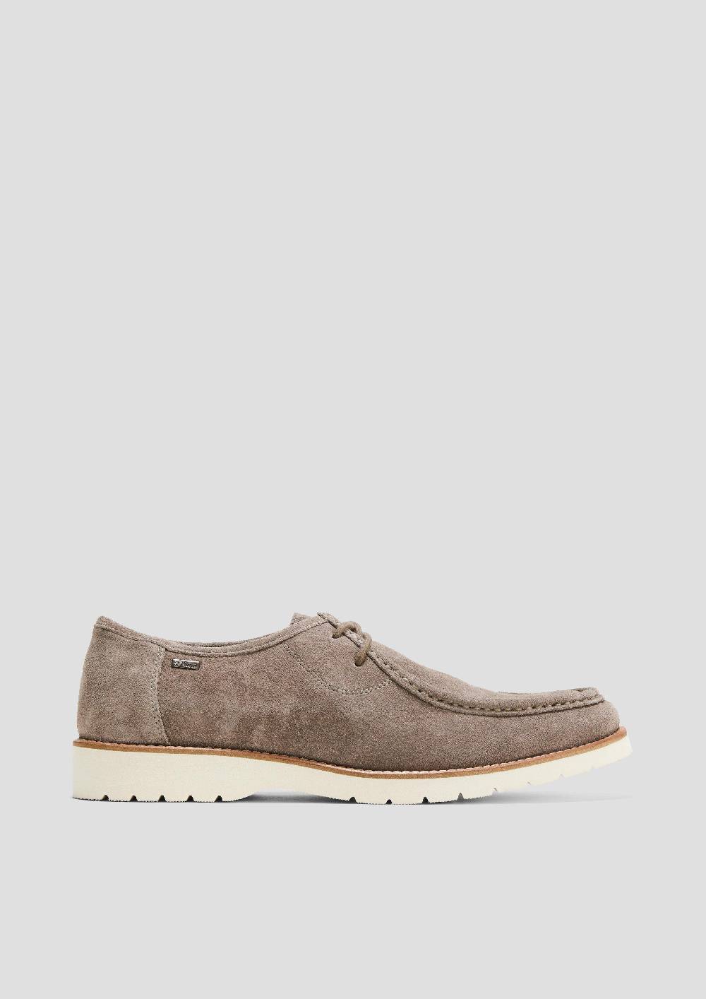 s.Oliver Slipper aus Leder mit Ziernähten Sonderangebot