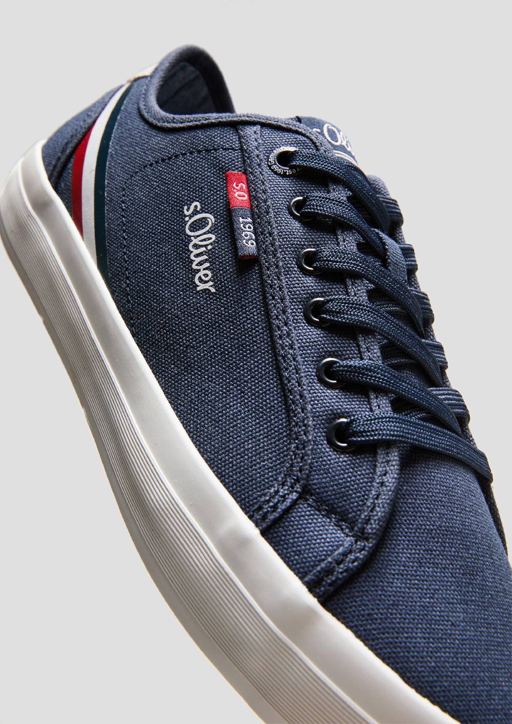 s.Oliver Sneaker mit Kontrast-Details und Logo Günstig kaufen