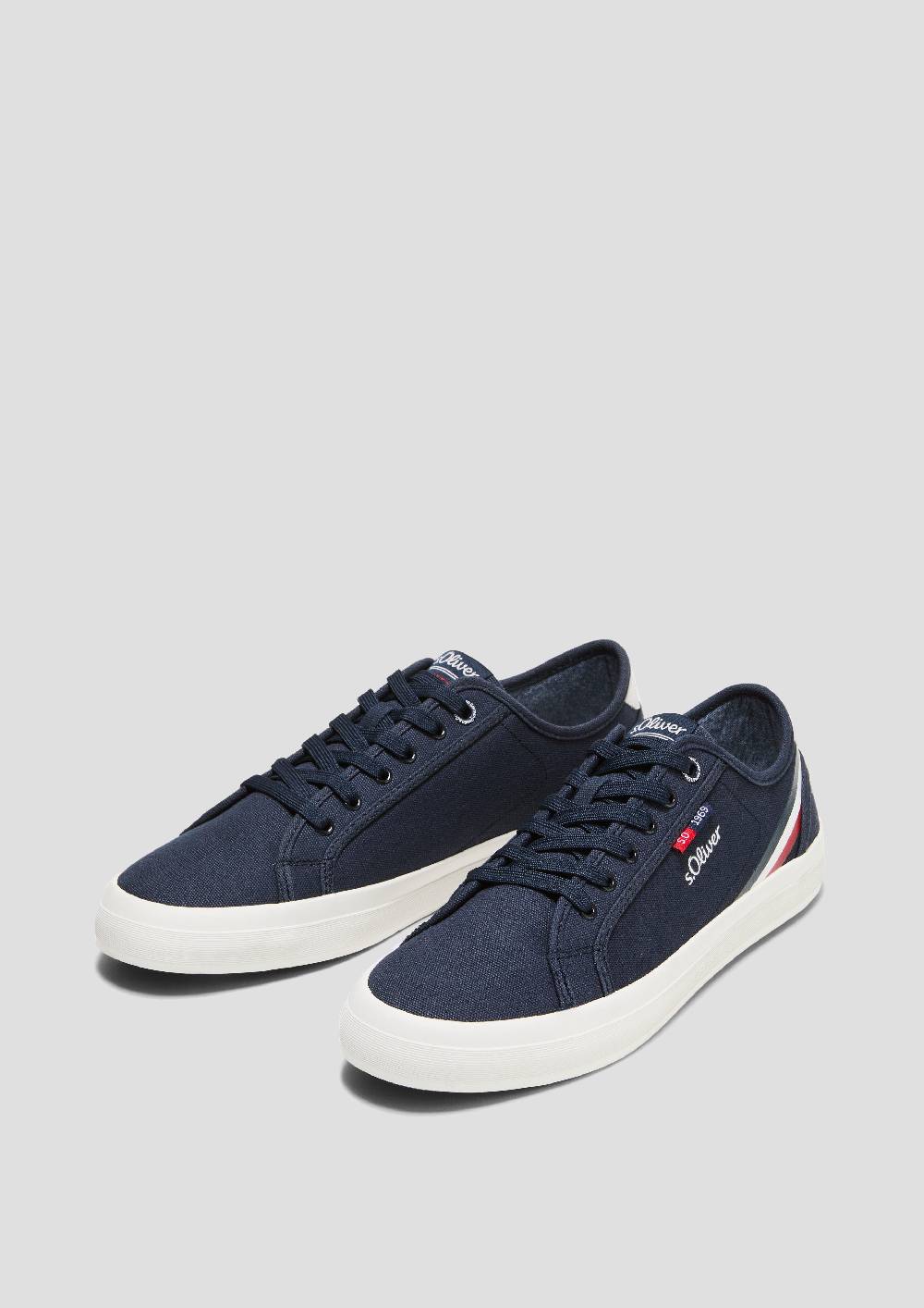 s.Oliver Sneaker mit Kontrast-Details und Logo Günstig kaufen
