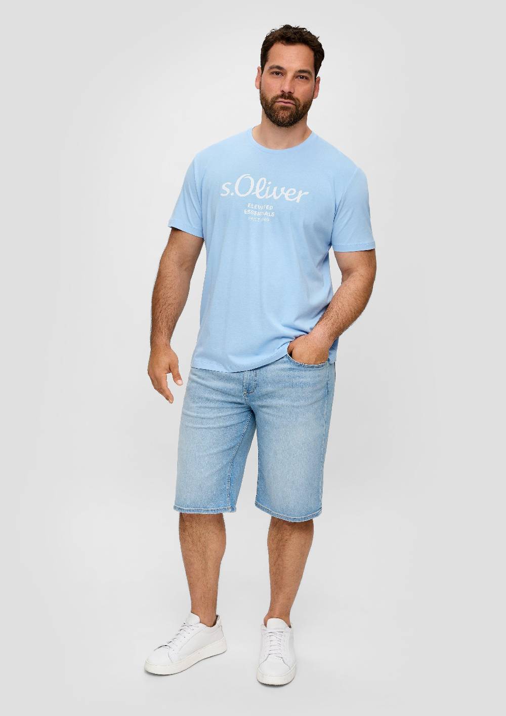 s.Oliver T-Shirt mit Label-Print Saisonschlussverkauf