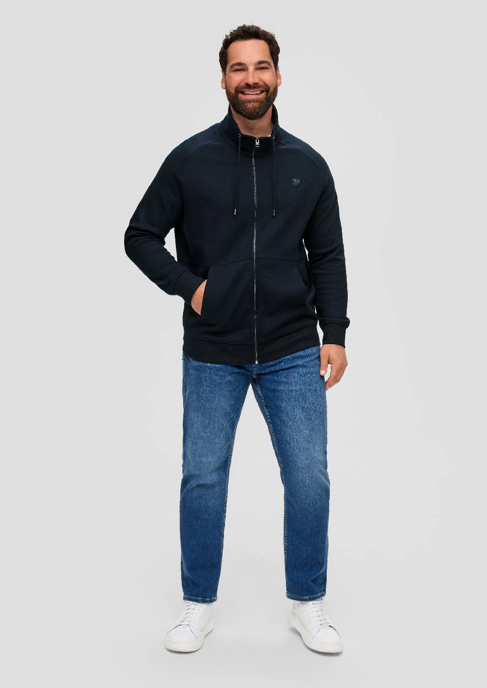 s.Oliver Sweatjacke mit Rollkragen Cyber Monday