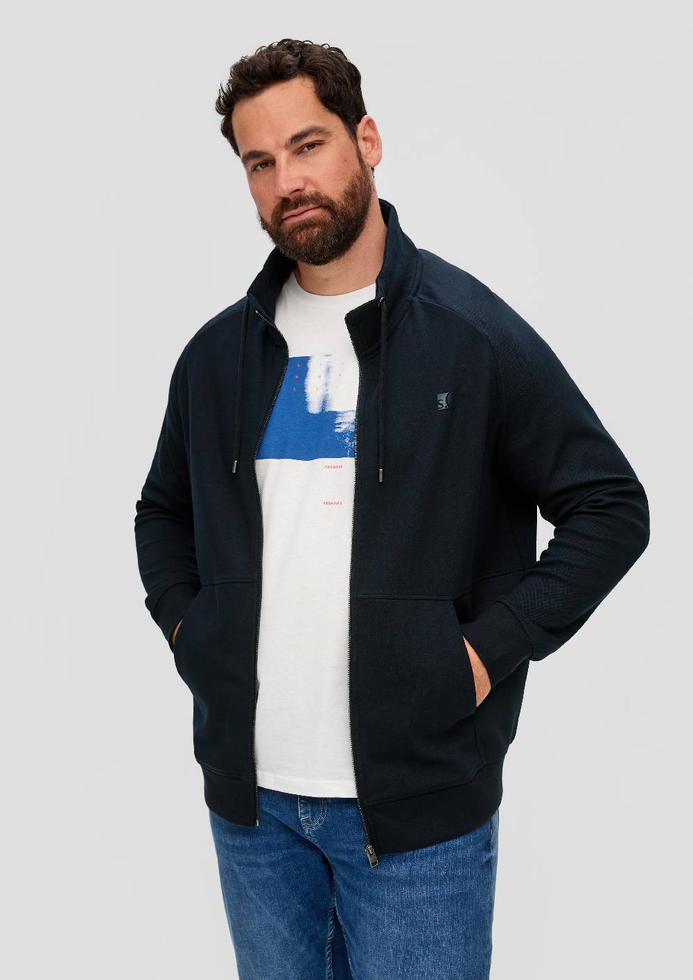 s.Oliver Sweatjacke mit Rollkragen Cyber Monday