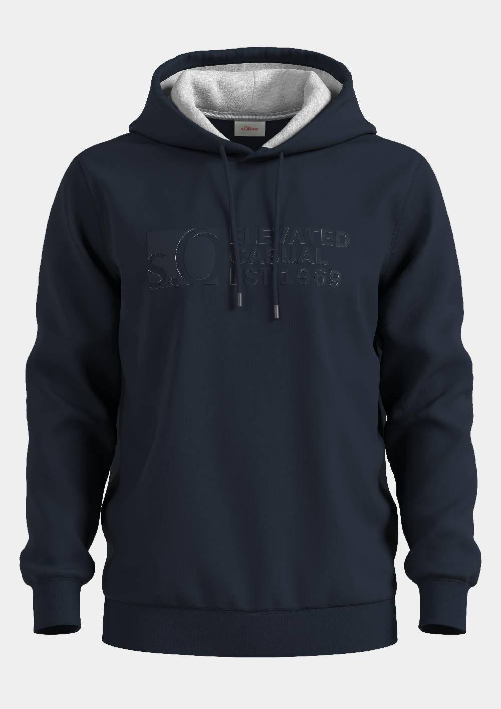 s.Oliver Kapuzen-Sweatshirt mit Logo-Print Jubiläumsangebot