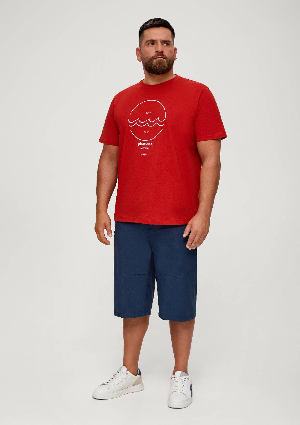 s.Oliver Phoenix: Bermuda aus Baumwollstretch Online Outlet