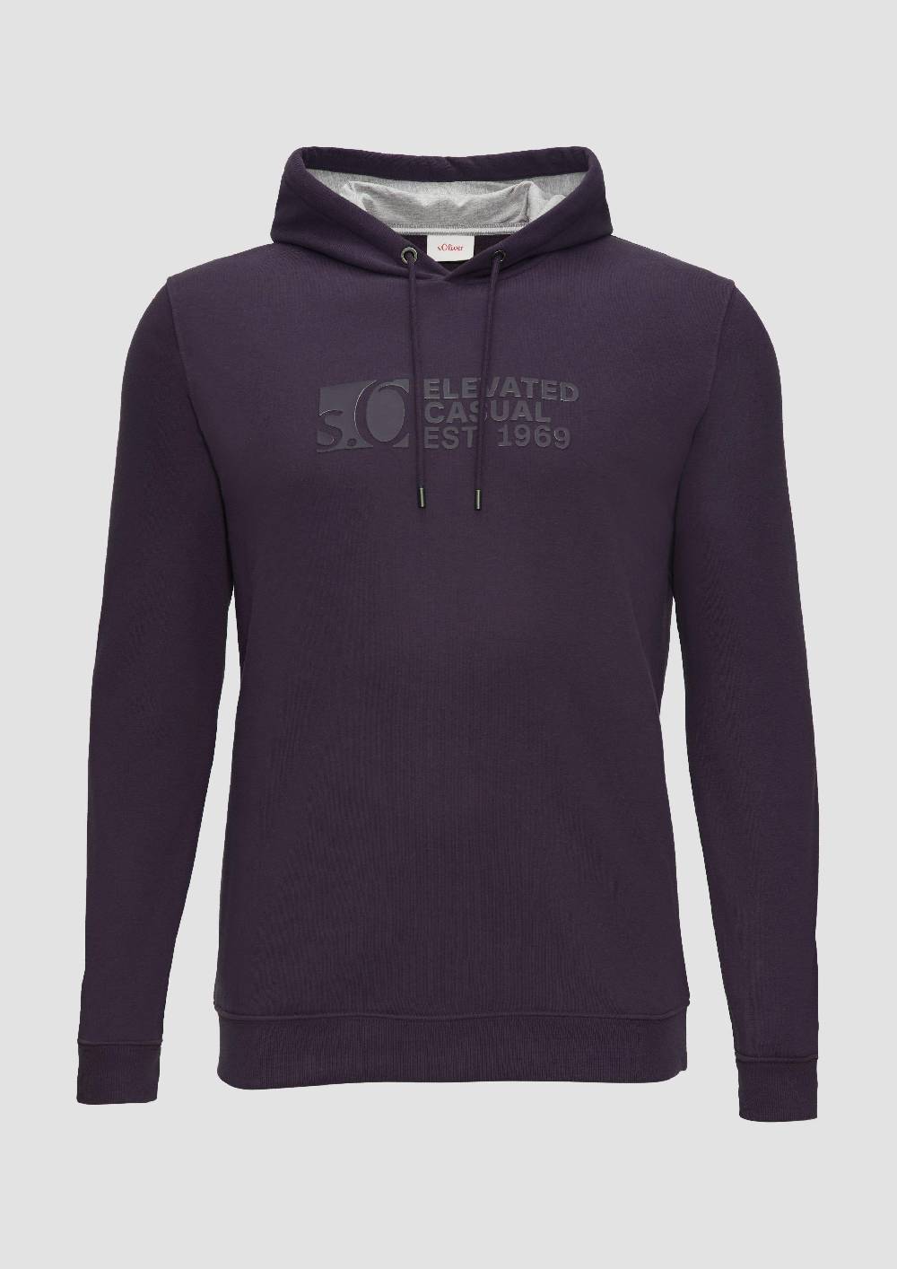 s.Oliver Kapuzen-Sweatshirt mit Logo-Print Bestseller