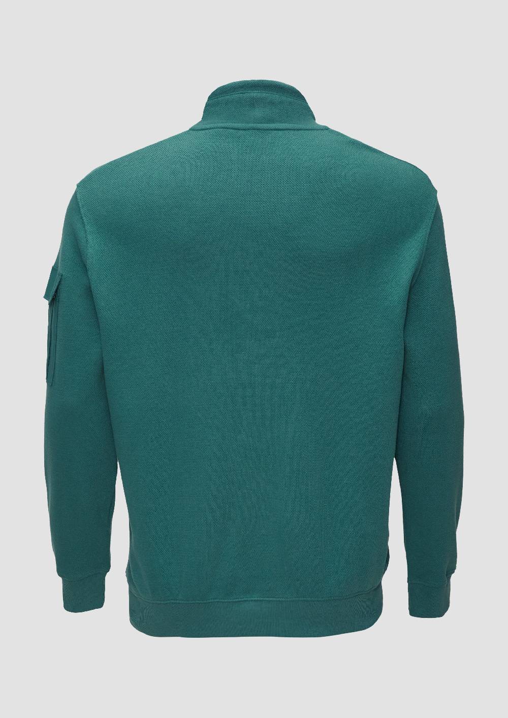 s.Oliver Sweatshirt mit Kängurutasche und Stehkragen Tägliche Deals