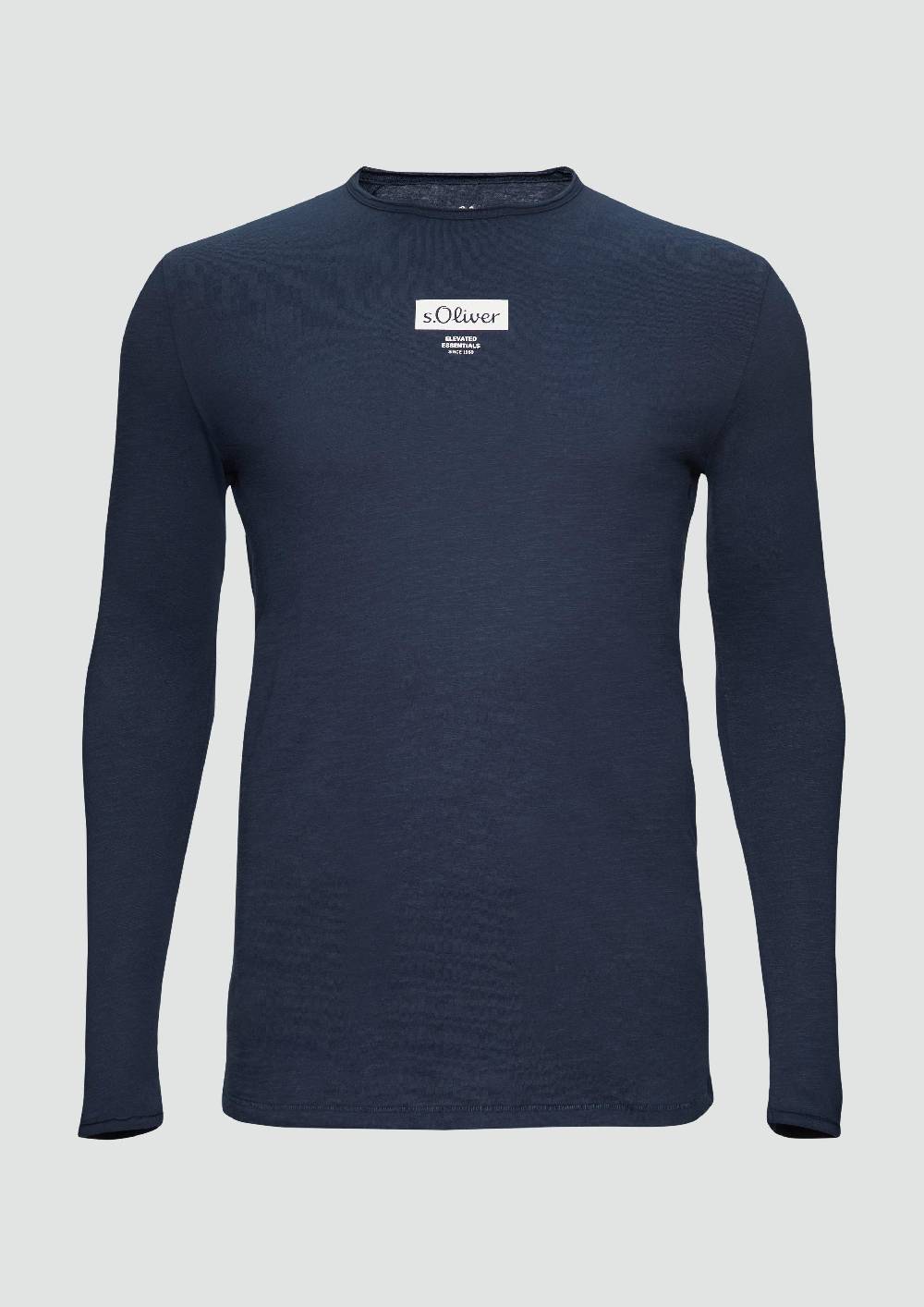 s.Oliver Longsleeve mit Label-Print Tiefpreis