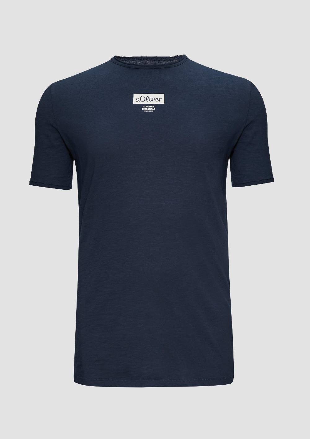 s.Oliver T-Shirt mit Flammgarnstruktur Super Sparpreis