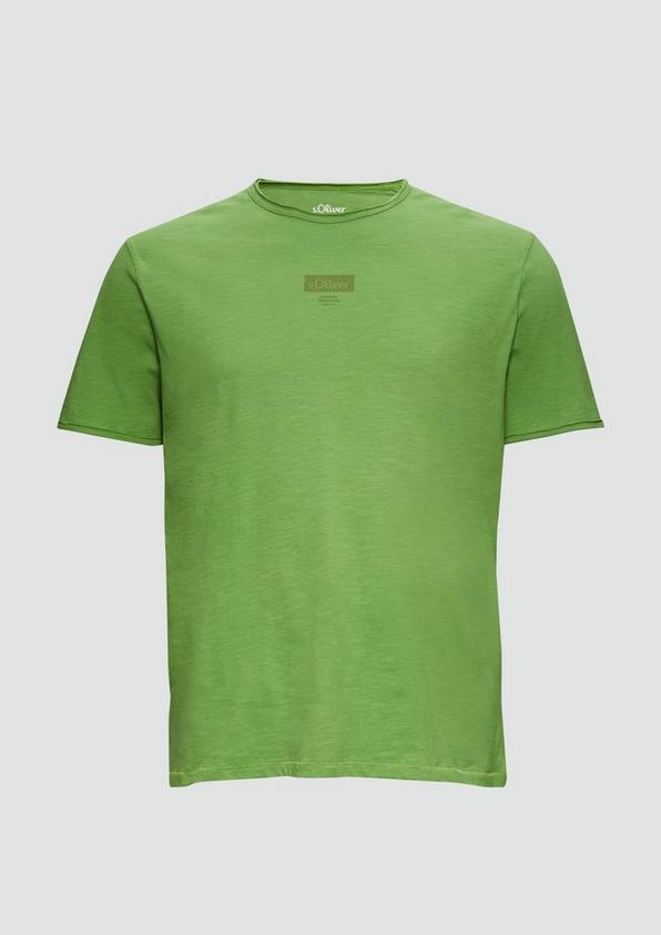 s.Oliver T-Shirt mit Flammgarnstruktur Begrenzte Freigabe
