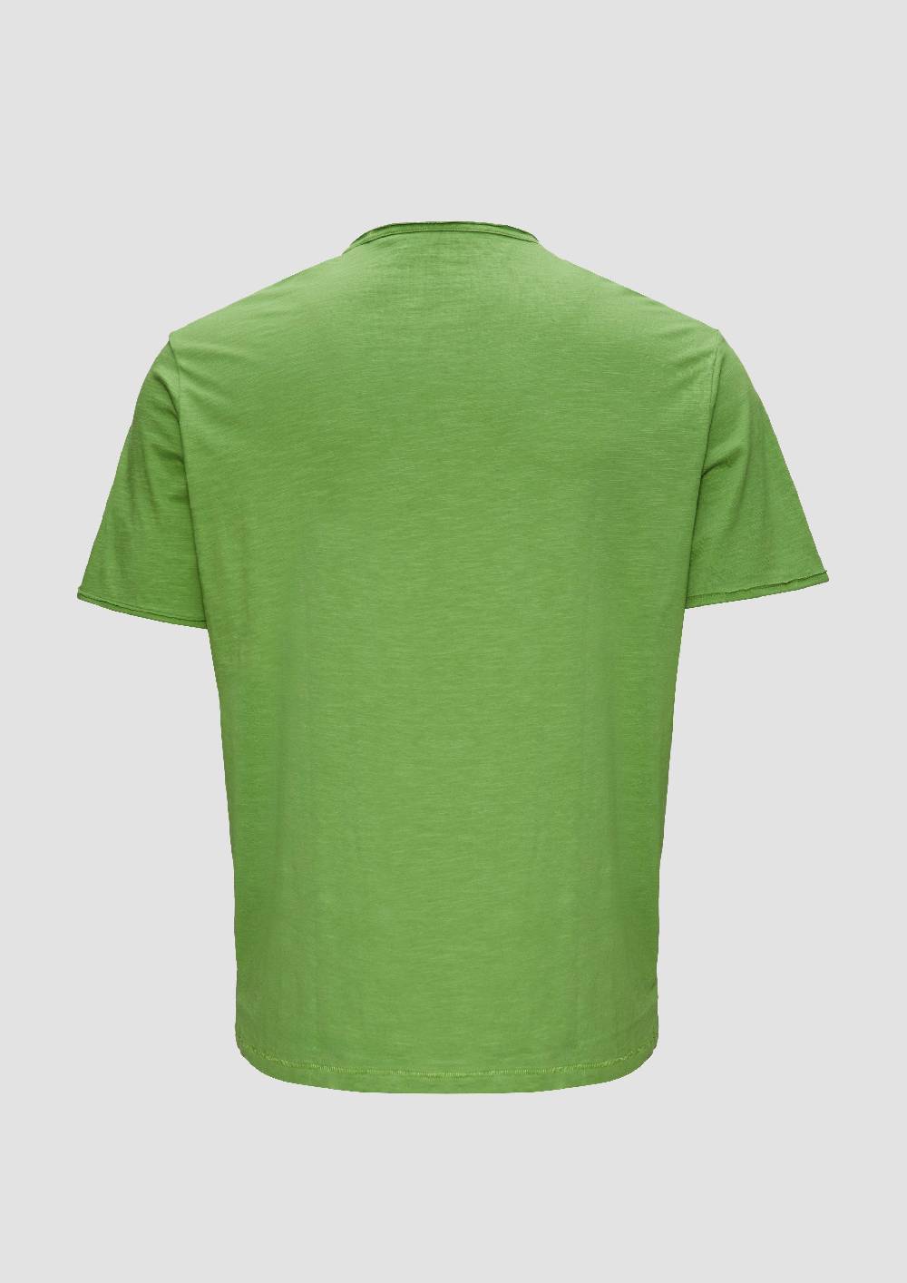 s.Oliver T-Shirt mit Flammgarnstruktur Begrenzte Freigabe