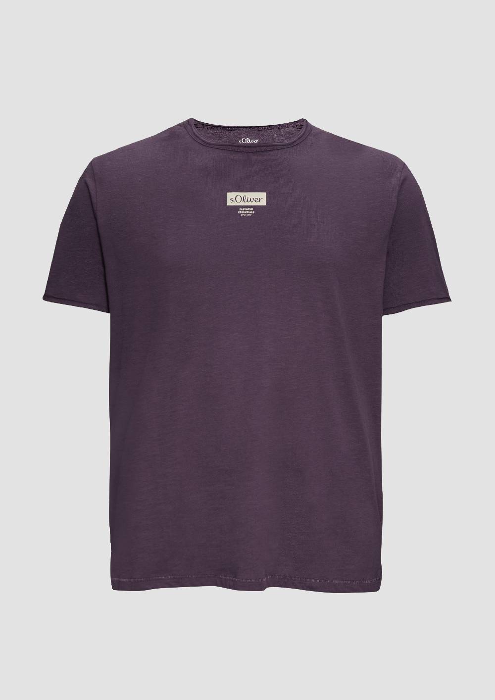 s.Oliver T-Shirt mit Flammgarnstruktur Letzte 3 Tage