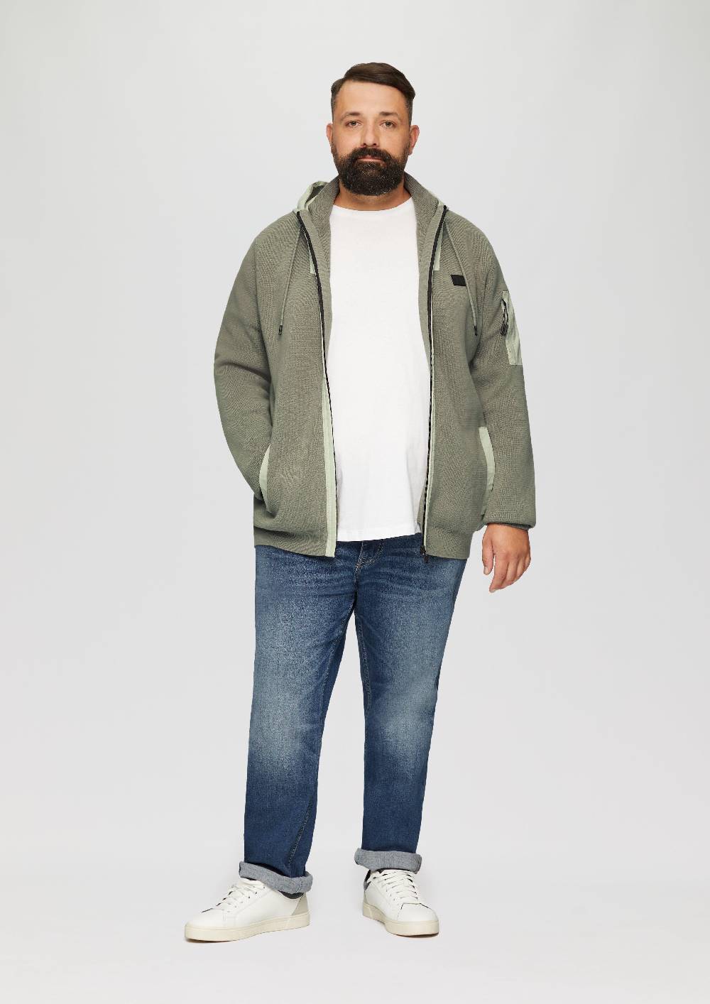 s.Oliver Cardigan mit Ärmeltasche Super Rabatt