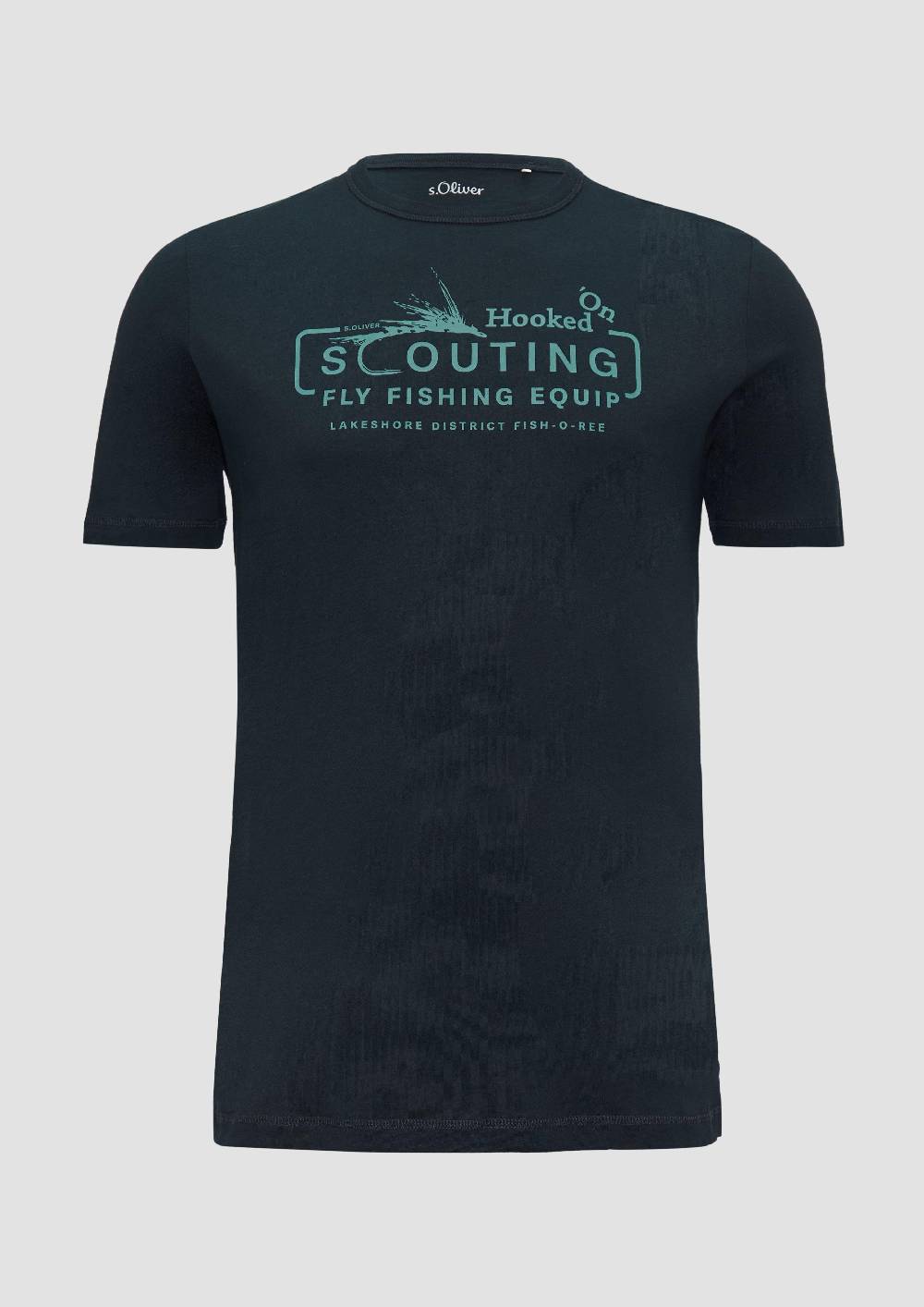 s.Oliver Baumwollshirt mit Frontprint Riesige Rabatte