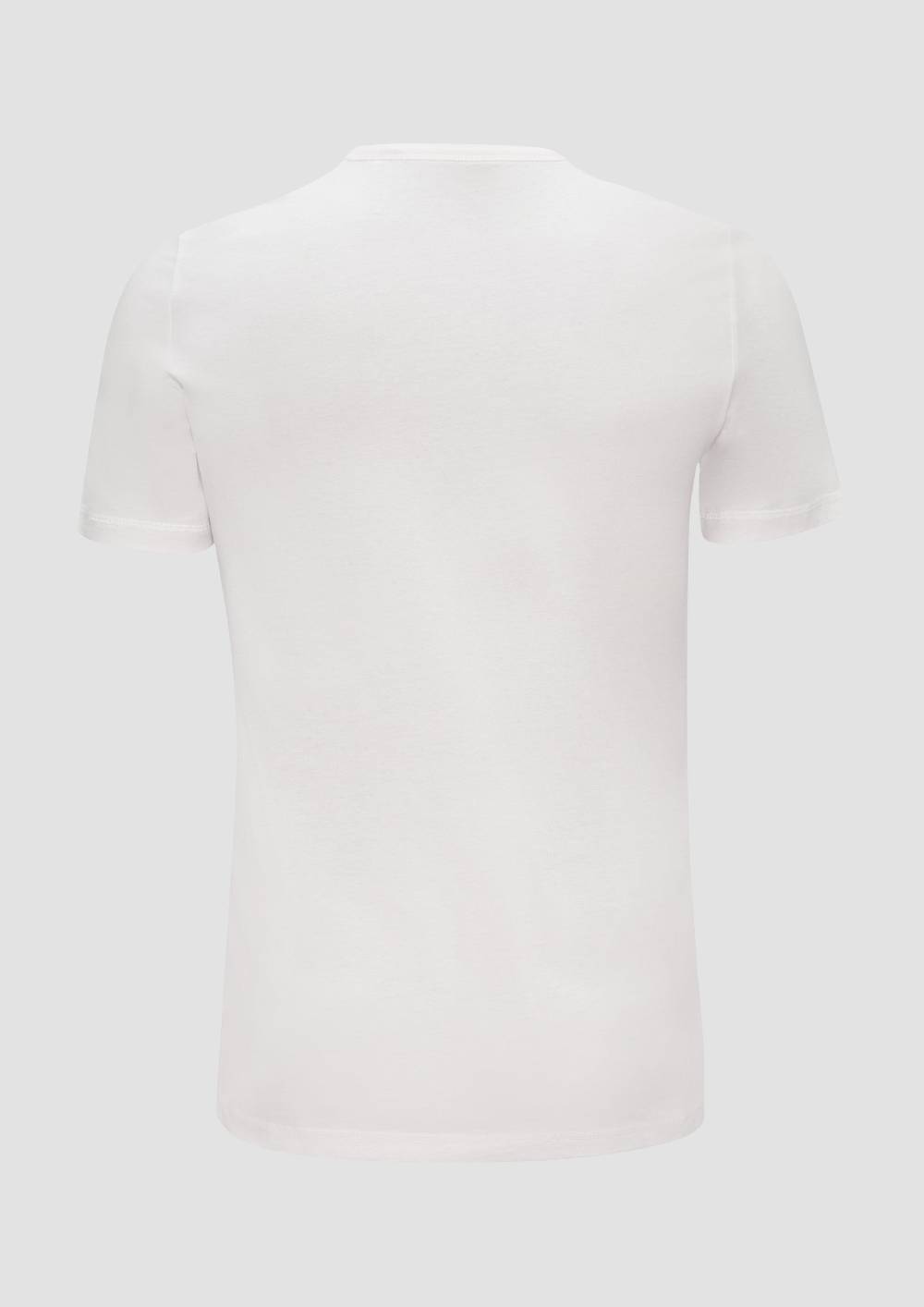 s.Oliver Baumwollshirt mit Frontprint 50% Rabatt mit kostenlosem Versand