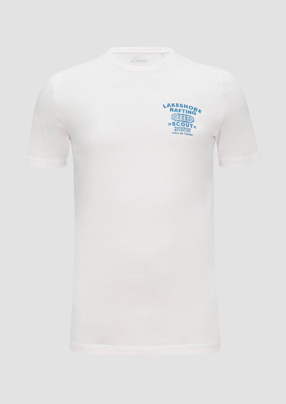 s.Oliver Baumwollshirt mit Frontprint 50% Rabatt mit kostenlosem Versand