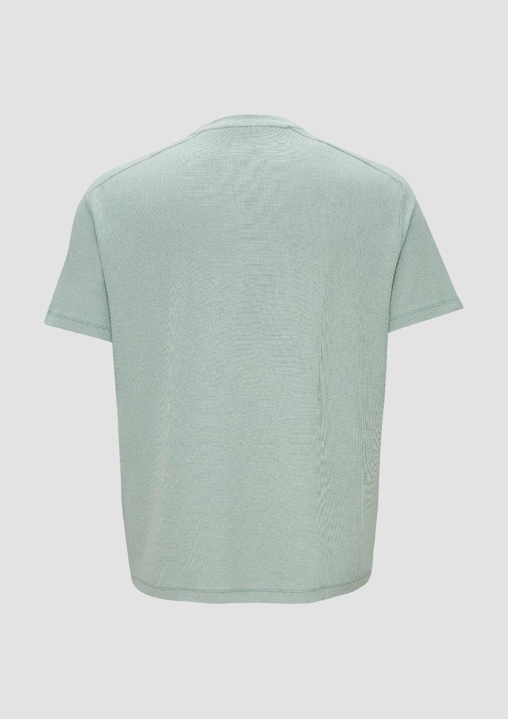s.Oliver T-Shirt mit Stickerei aus Waffeljersey Im Verkauf