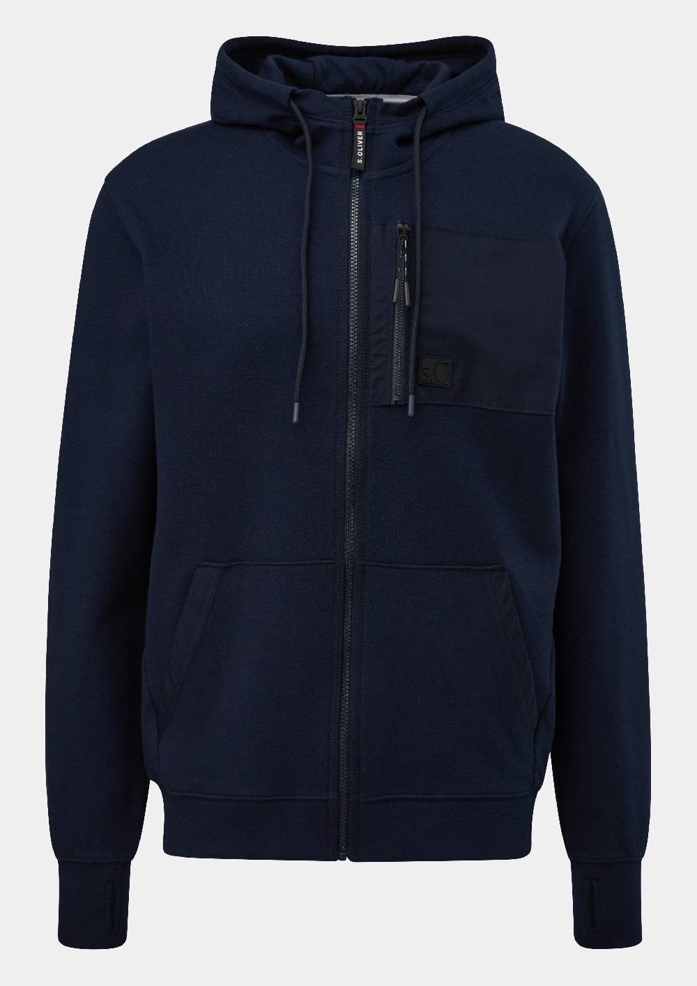 s.Oliver Weiche Sweatshirt-Jacke mit Kapuze zollfrei