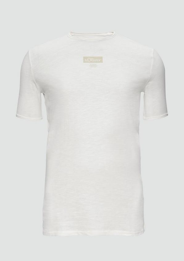 s.Oliver T-Shirt mit Flammgarnstruktur Blitzverkäufe