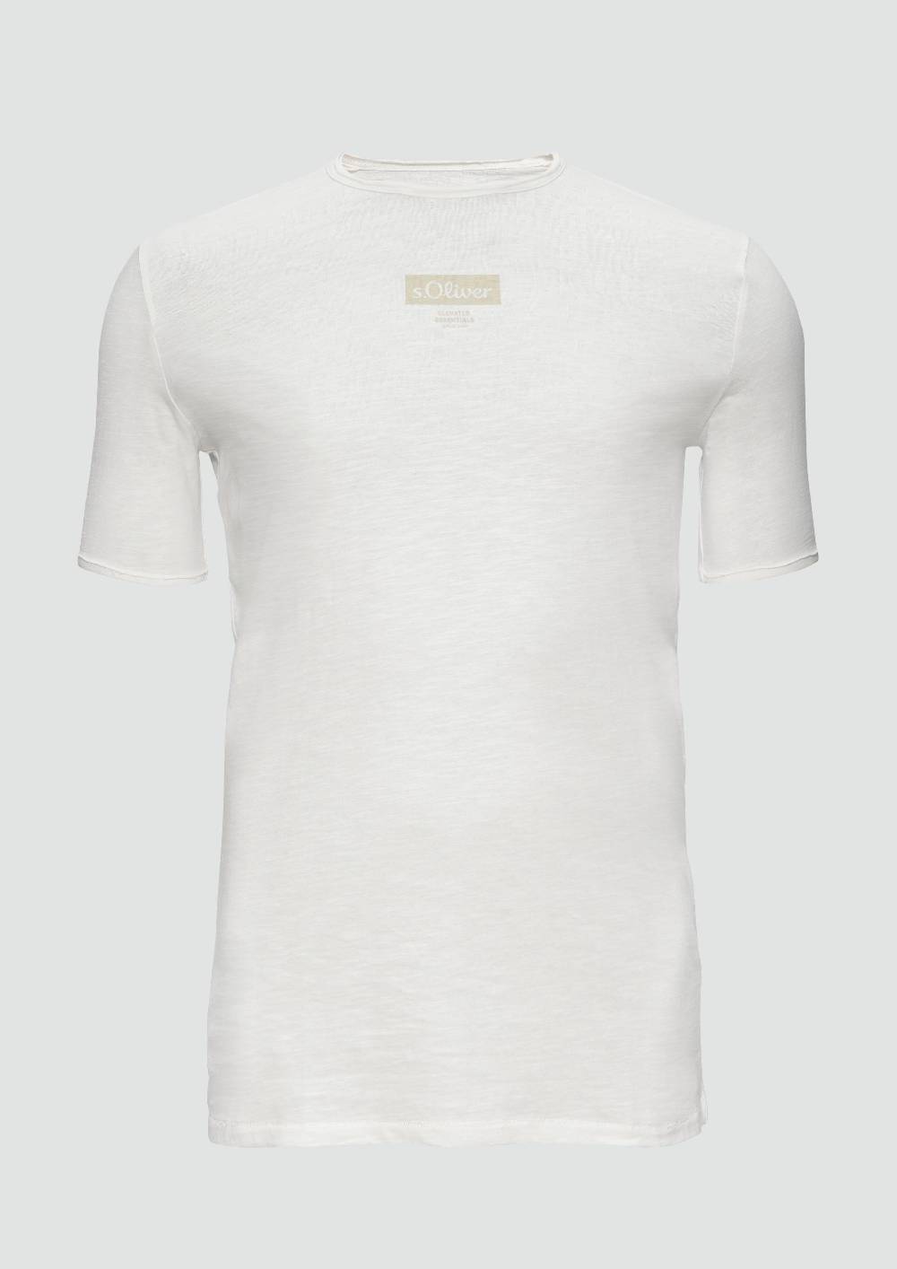 s.Oliver T-Shirt mit Flammgarnstruktur Blitzverkäufe