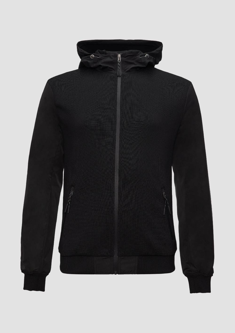 s.Oliver Hybrid-Jacke mit Strickelementen Preisnachlass