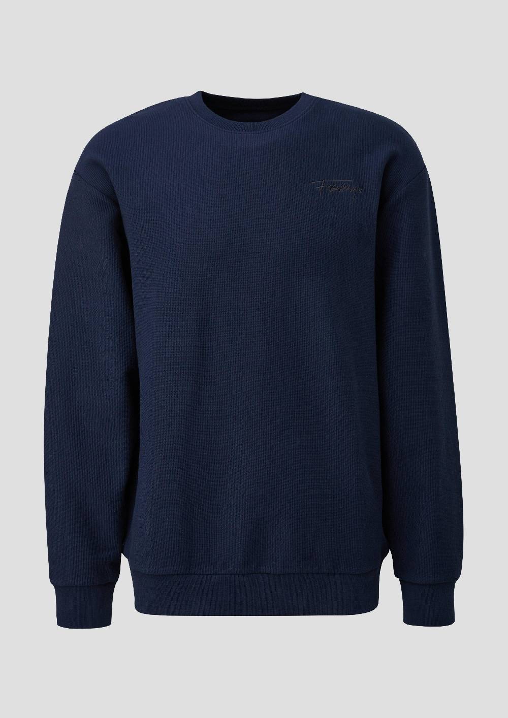 s.Oliver Sweatshirt mit Rippstruktur Lagerräumung