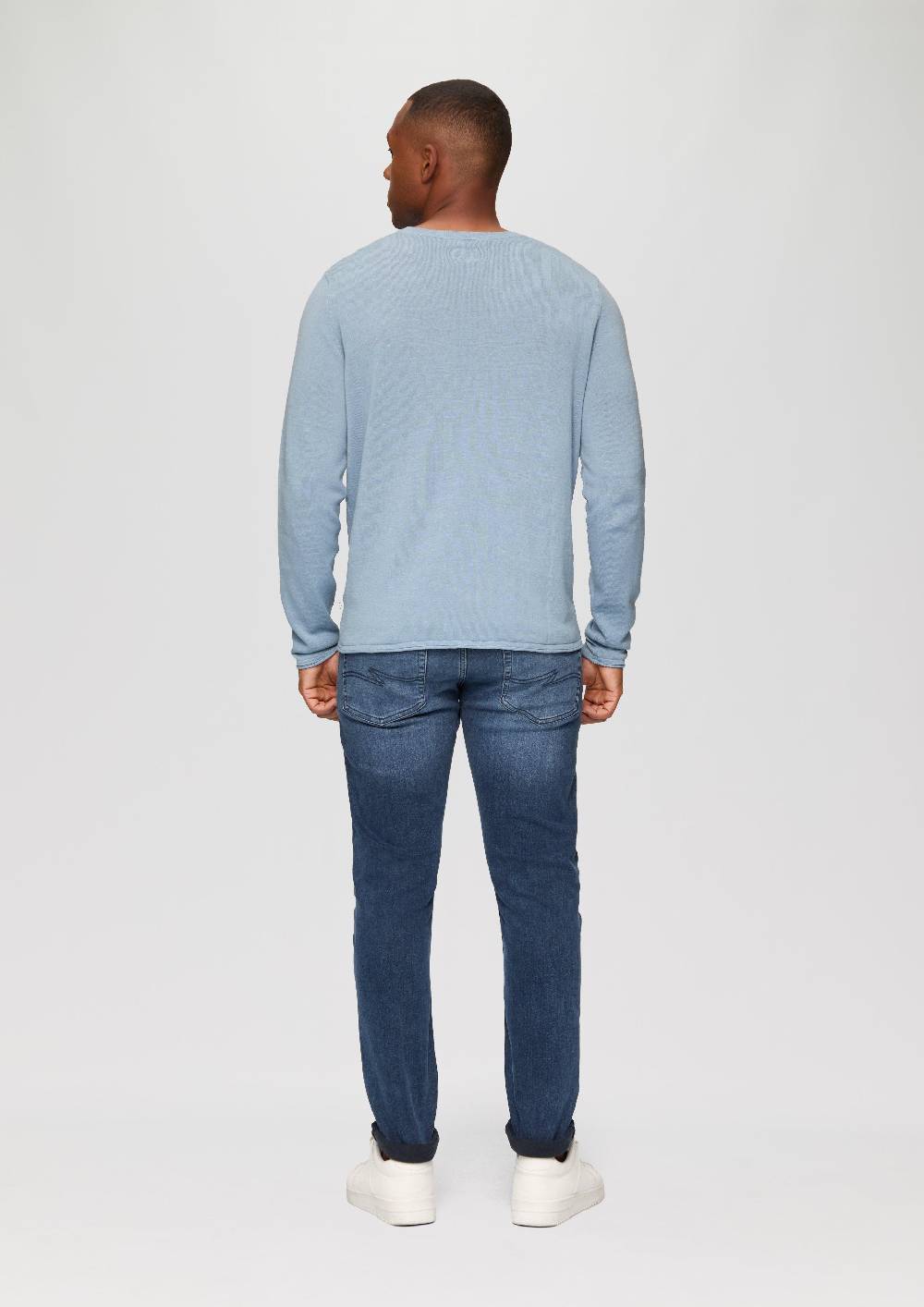 s.Oliver Strickpullover mit Rollsaum und Wascheffekt Heißer Verkauf