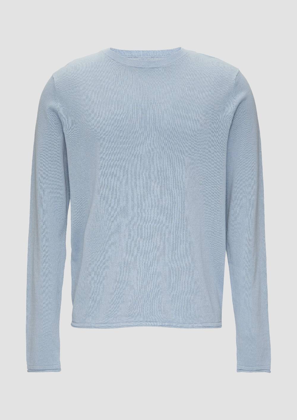 s.Oliver Strickpullover mit Rollsaum und Wascheffekt Heißer Verkauf
