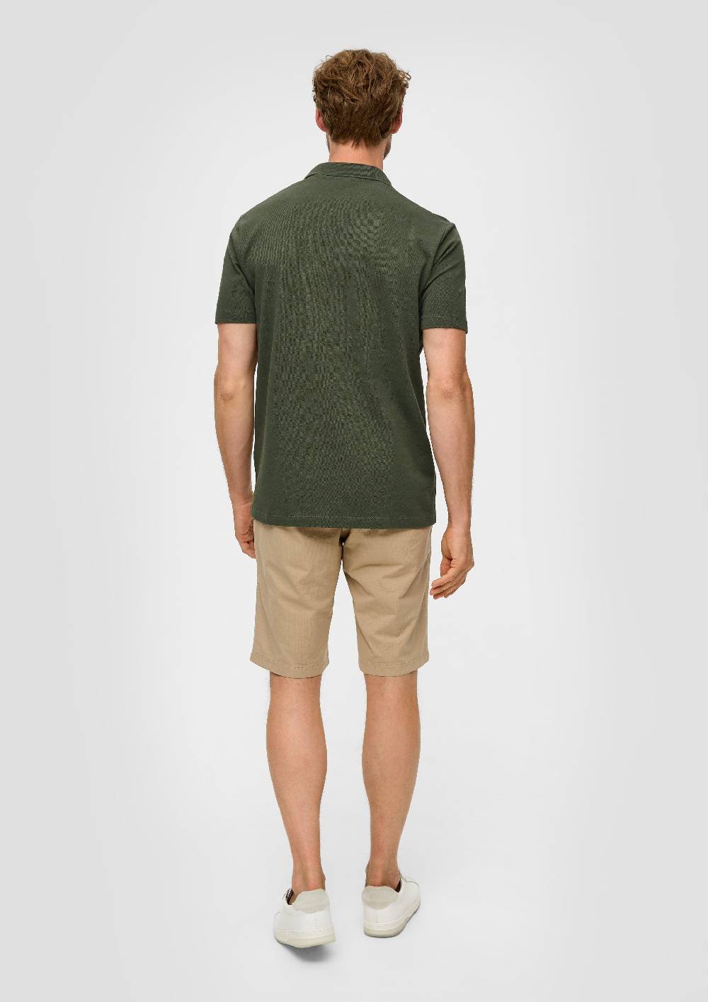 s.Oliver Poloshirt aus Baumwolle mit offenem Kragen Neueste Mode