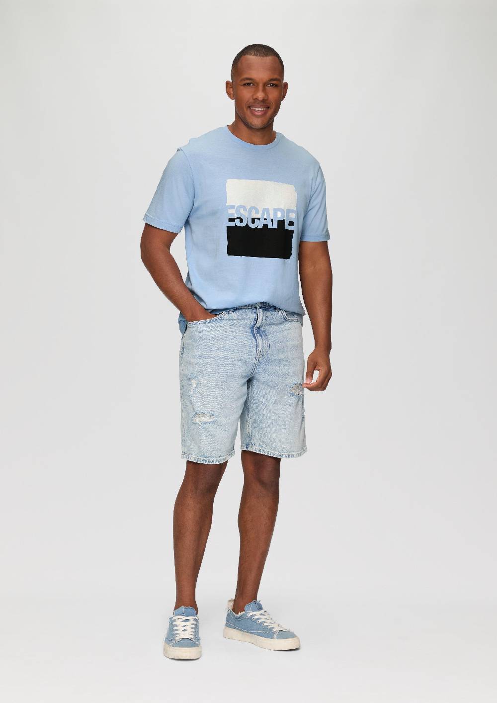 s.Oliver T-Shirt aus Jersey mit Frontprint Große Rabatte