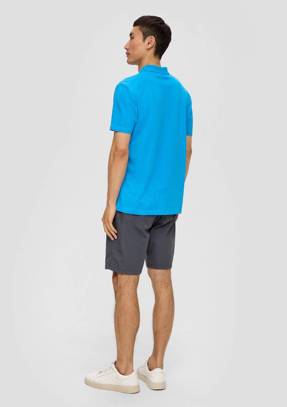 s.Oliver Poloshirt aus Baumwolle mit offenem Kragen Saisonale Angebote