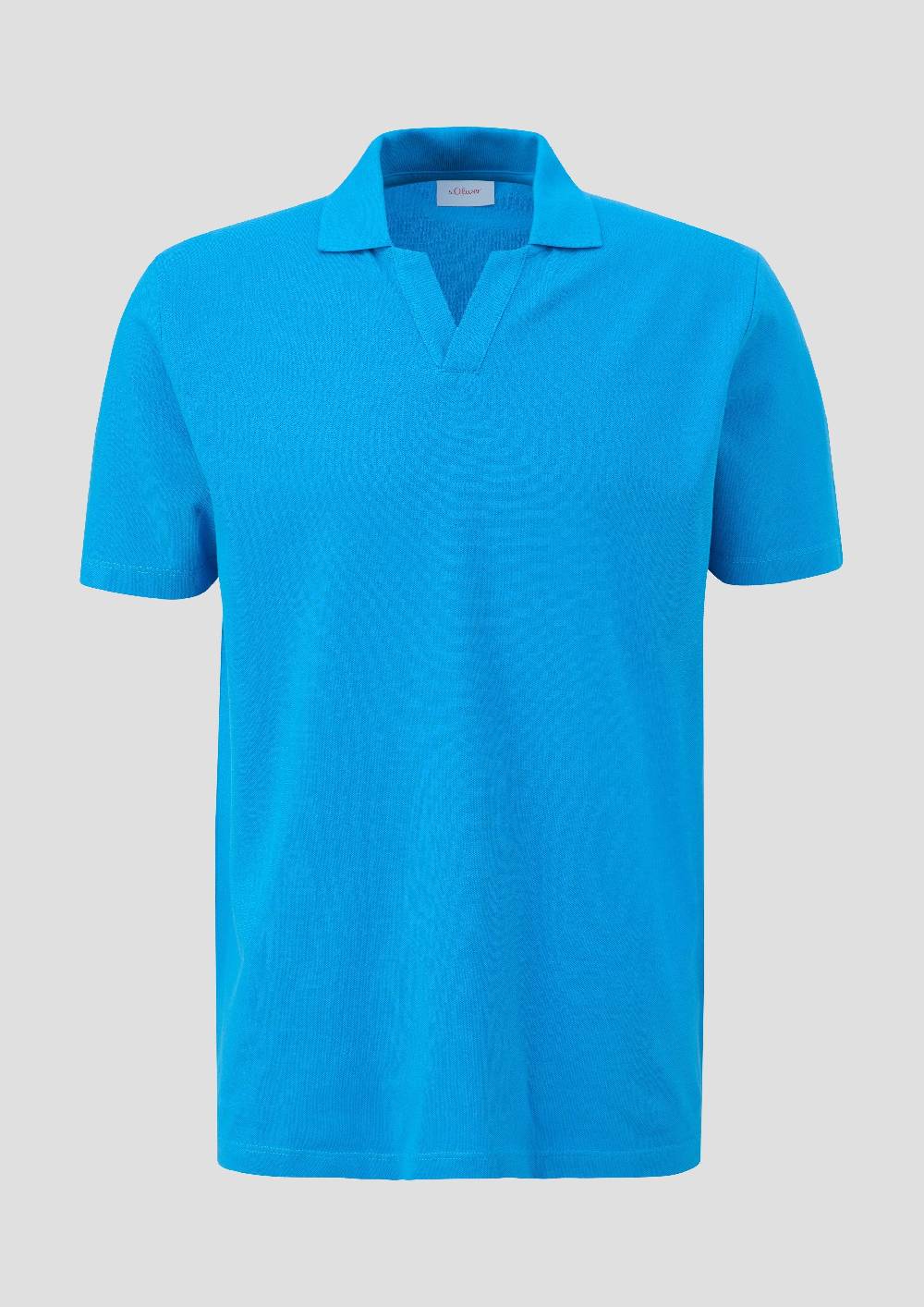 s.Oliver Poloshirt aus Baumwolle mit offenem Kragen Saisonale Angebote