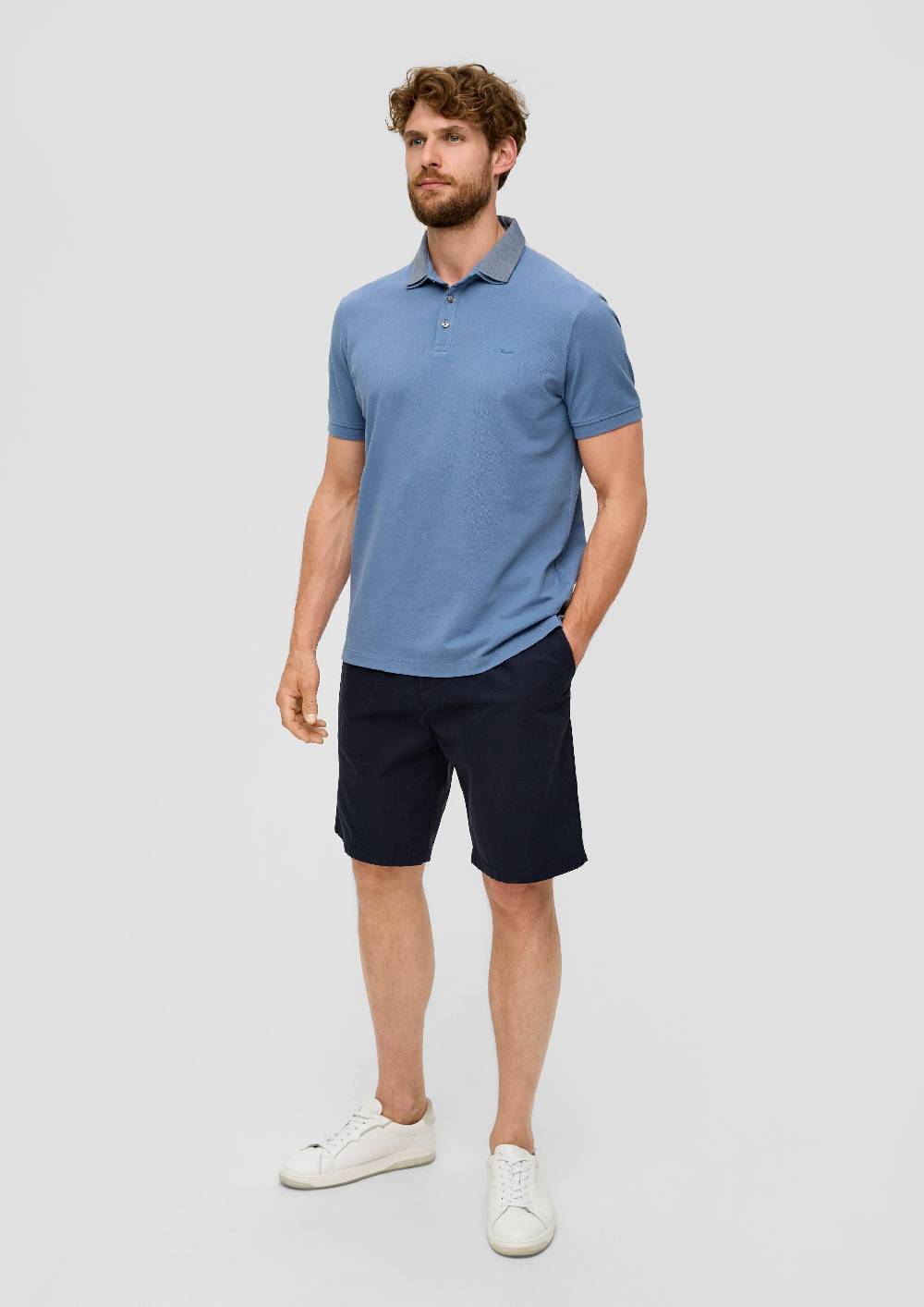 s.Oliver Poloshirt aus Baumwolle mit Logo-Stickerei Kauf eins, bekomm eins gratis