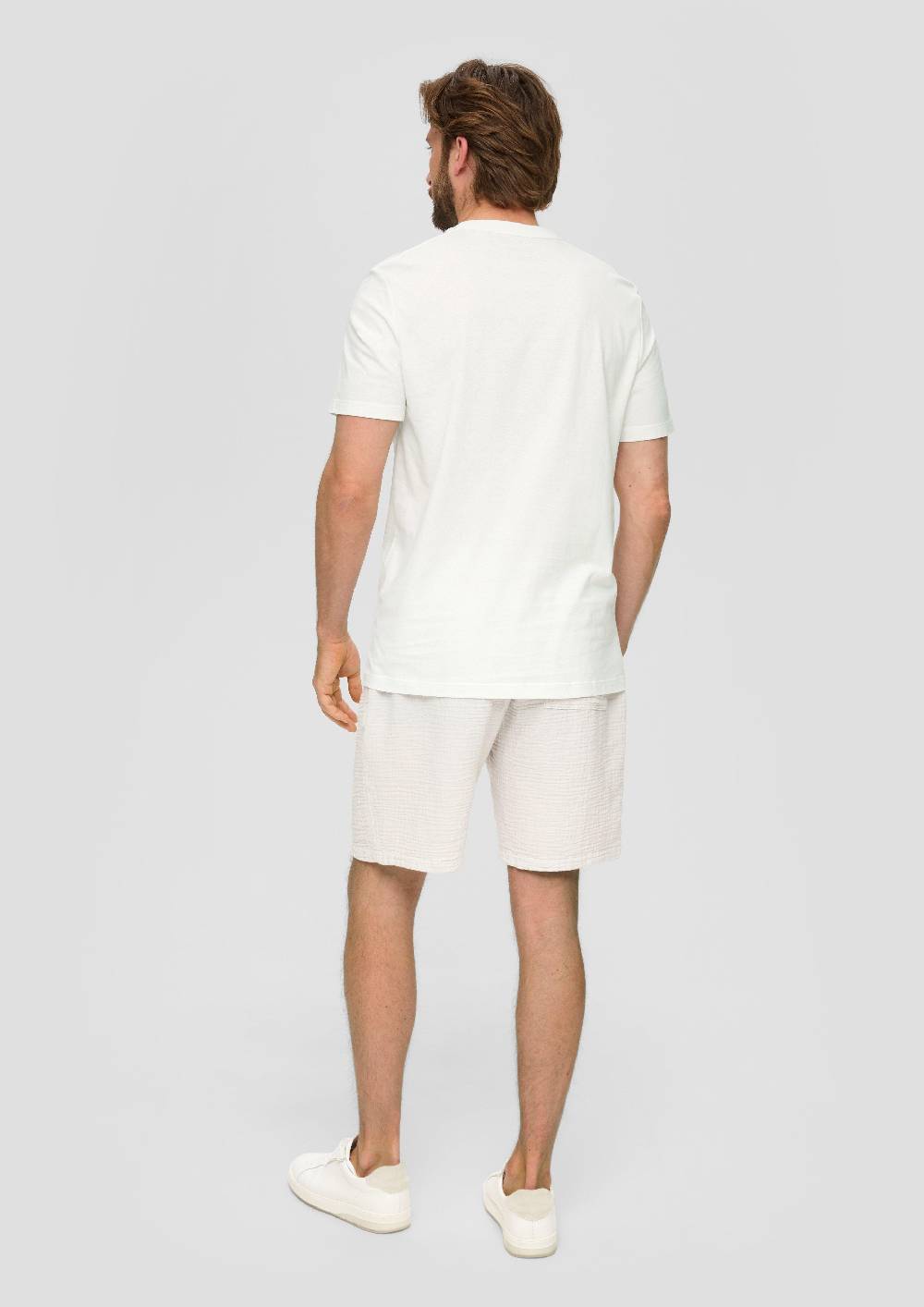 s.Oliver Baumwoll-T-Shirt mit Frontprint Tiefpreis