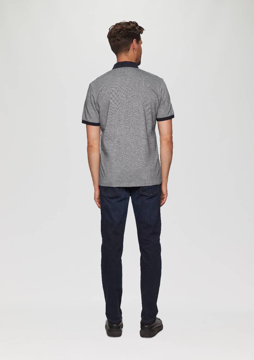 s.Oliver Poloshirt aus Baumwollpiqué mit Kontrast-Details Letzte 3 Tage
