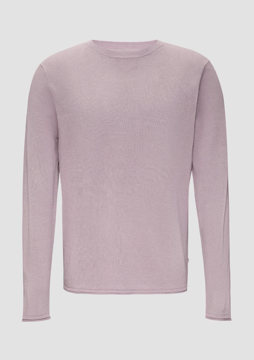 s.Oliver Strickpullover mit Rollsaum und Wascheffekt Bis zu 50% Rabatt