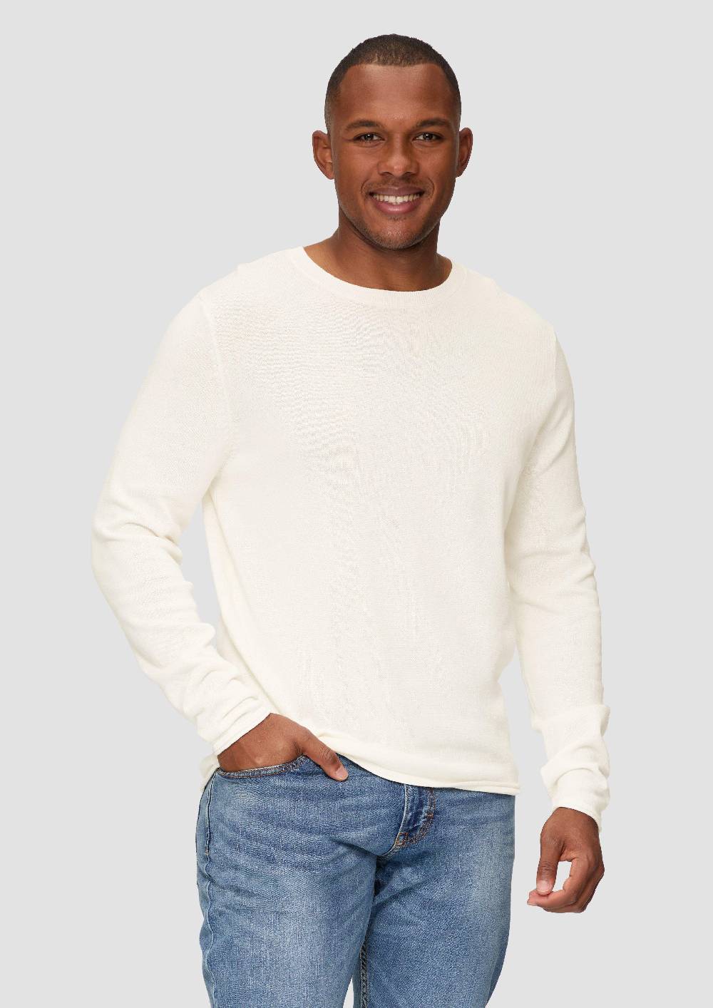 s.Oliver Strickpullover mit Rollsaum und Wascheffekt Bis zu 60% Rabatt