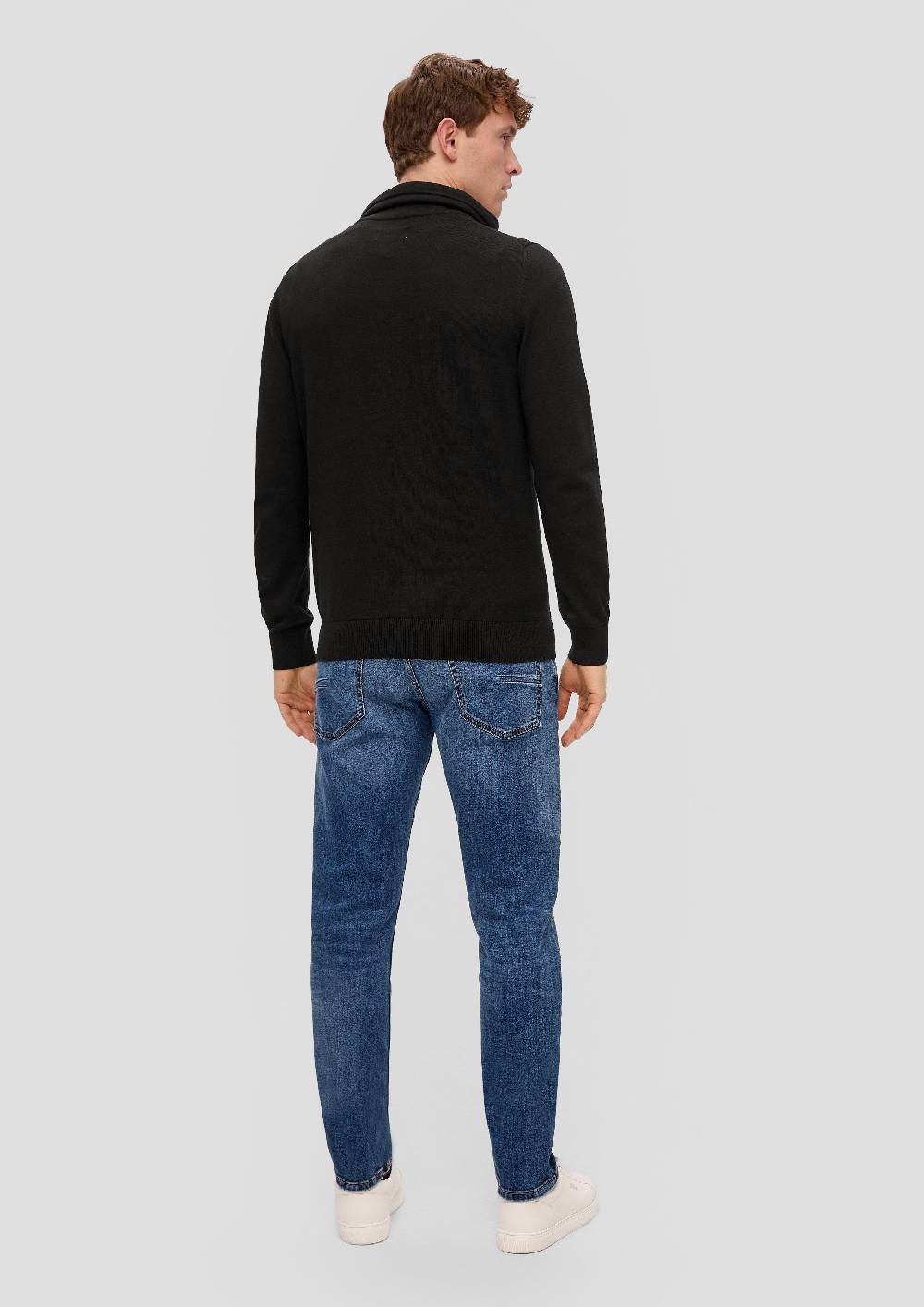 s.Oliver Strickpullover mit Stehkragen Vierteljährliche Förderung