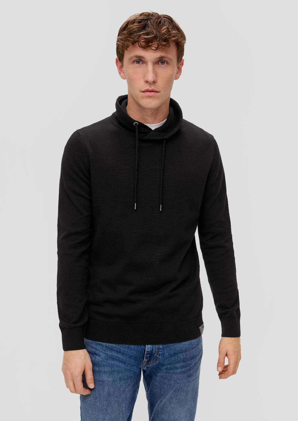 s.Oliver Strickpullover mit Stehkragen Vierteljährliche Förderung