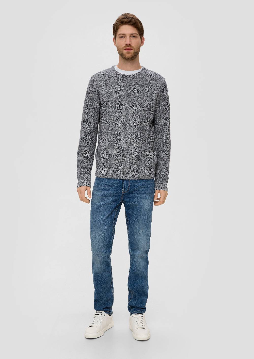 s.Oliver Feinstrickpullover mit Crew Neck Super Rabatt