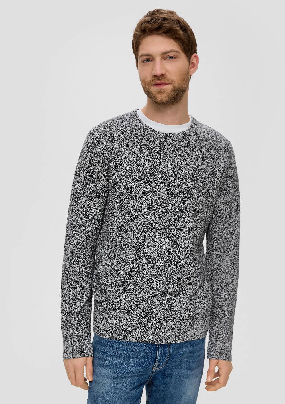 s.Oliver Feinstrickpullover mit Crew Neck Super Rabatt