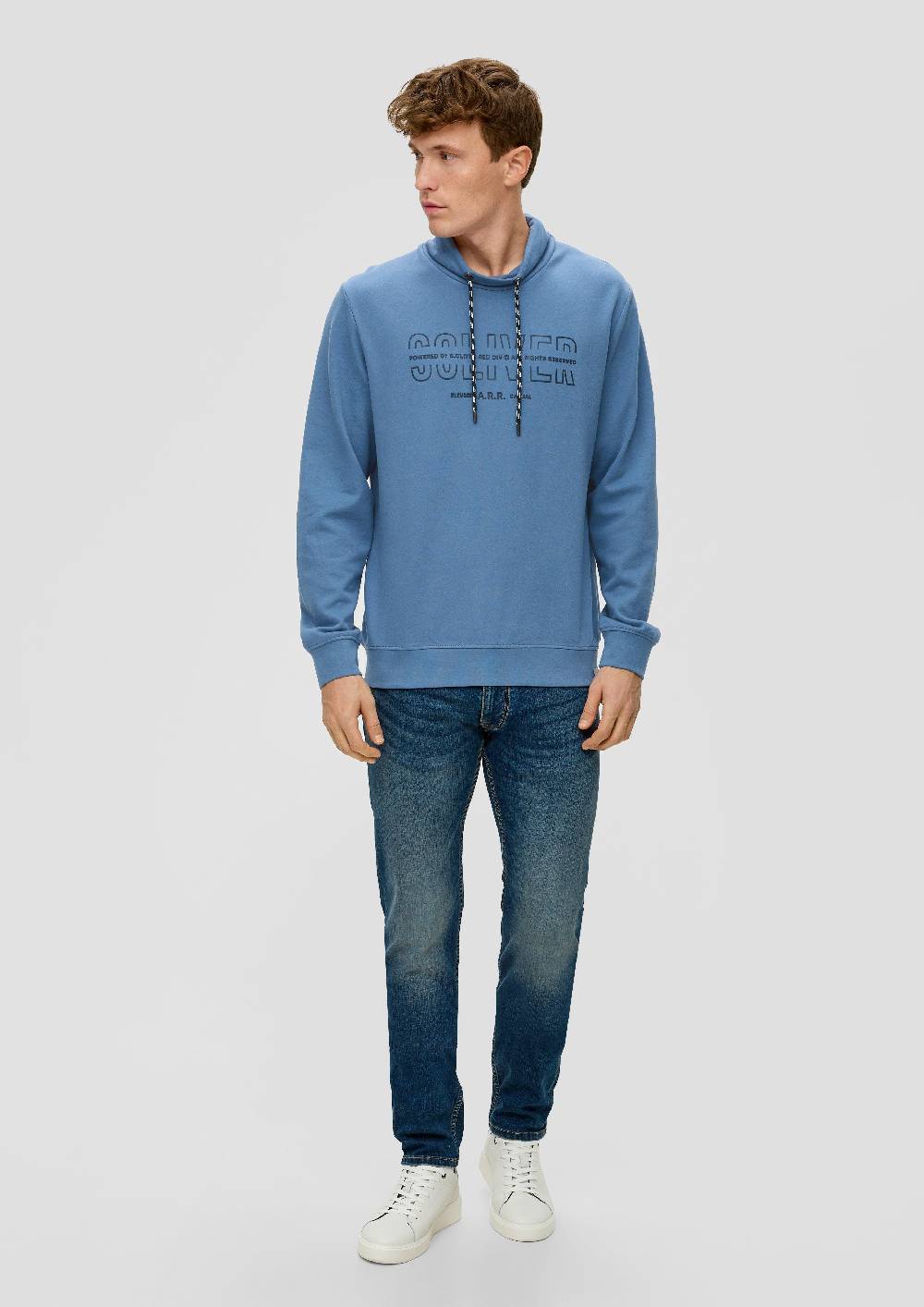 s.Oliver Sweatshirt mit Logo-Print Riesige Rabatte