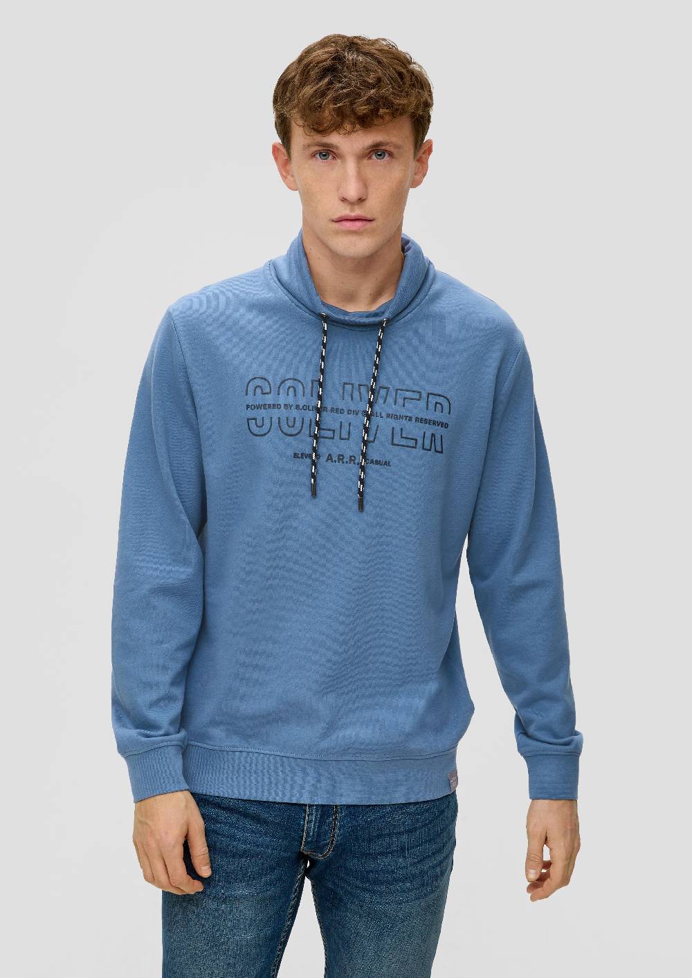 s.Oliver Sweatshirt mit Logo-Print Riesige Rabatte